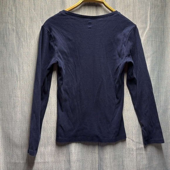 Tommy Hilfiger Navy Long Sleeve Top size medium - Picture 8 of 8